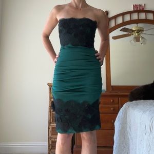Lace and Satin BCBG Dress
